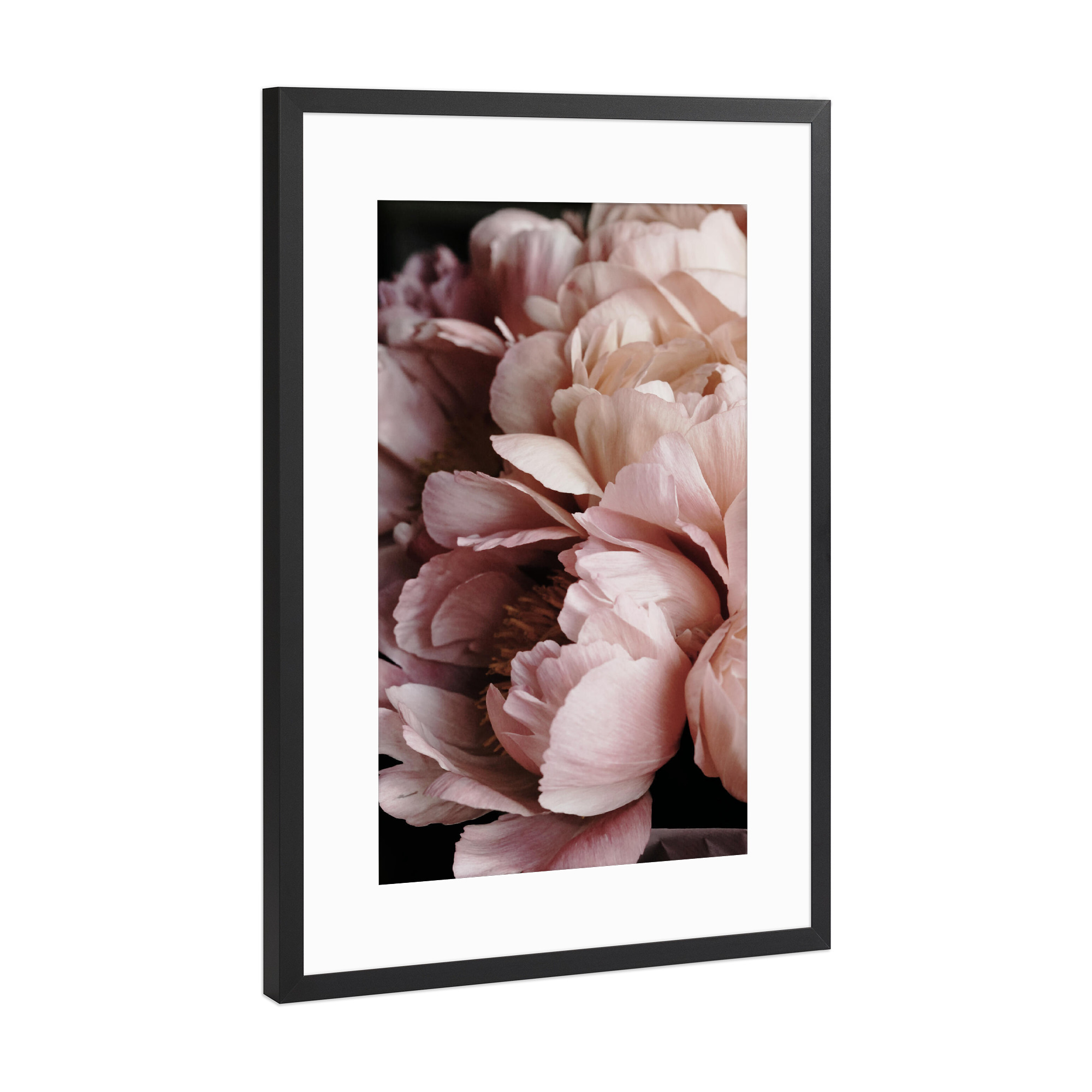 Poster mit Rahmen Schwarz (Metallic) "Elegant Flower" artboxONE - Natur,Floral,Liebe,Für Mama