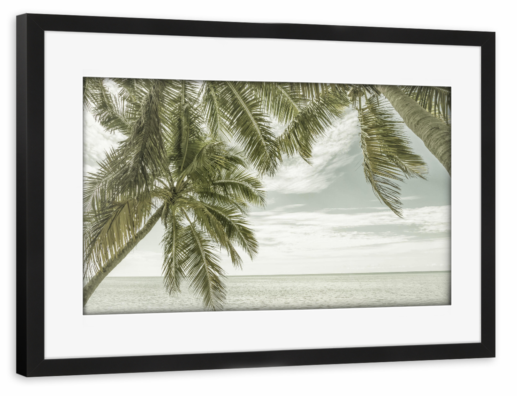 Poster mit Rahmen schwarz "Meeresblick | Vintage" artboxONE - Natur,Reise / Strand und Meer