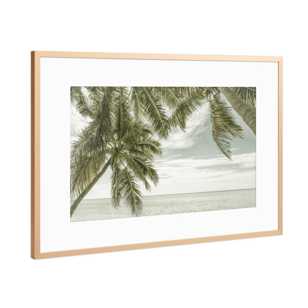Poster mit Rahmen Kupfer "Meeresblick | Vintage" artboxONE - Natur,Reise / Strand und Meer
