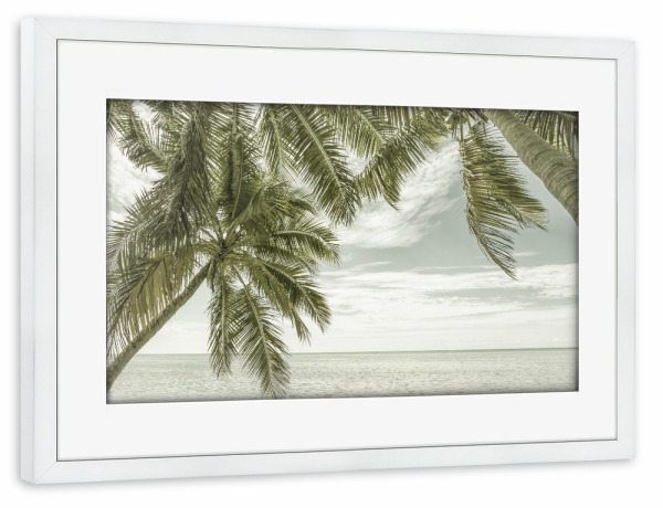 Poster mit Rahmen weiß "Meeresblick | Vintage" artboxONE - Natur,Reise / Strand und Meer