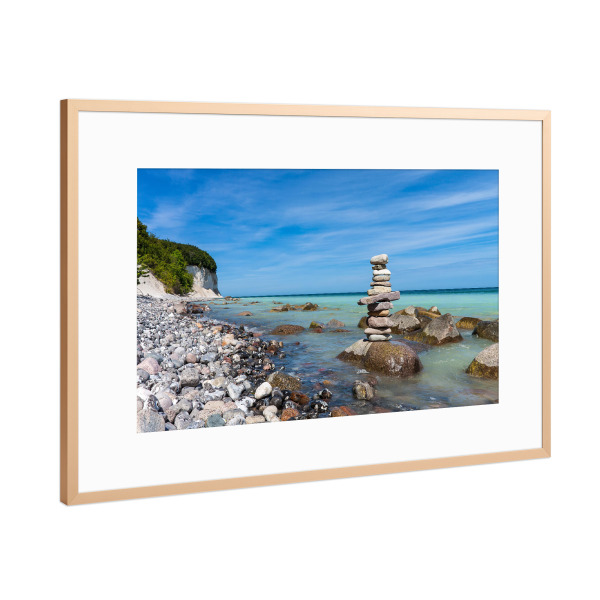 Poster mit Rahmen Kupfer "Ostseeküste auf der Insel Rügen" artboxONE - Natur,Reise,Reise / Strand und Meer