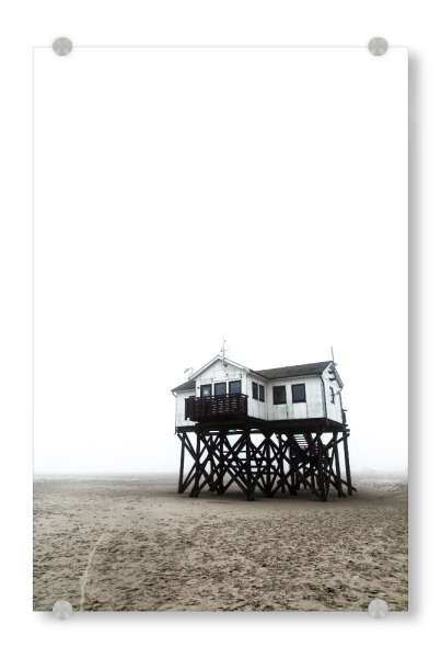 Acrylglasbild "House on the Beach" artboxONE - Natur,Reise,Reise / Strand und Meer