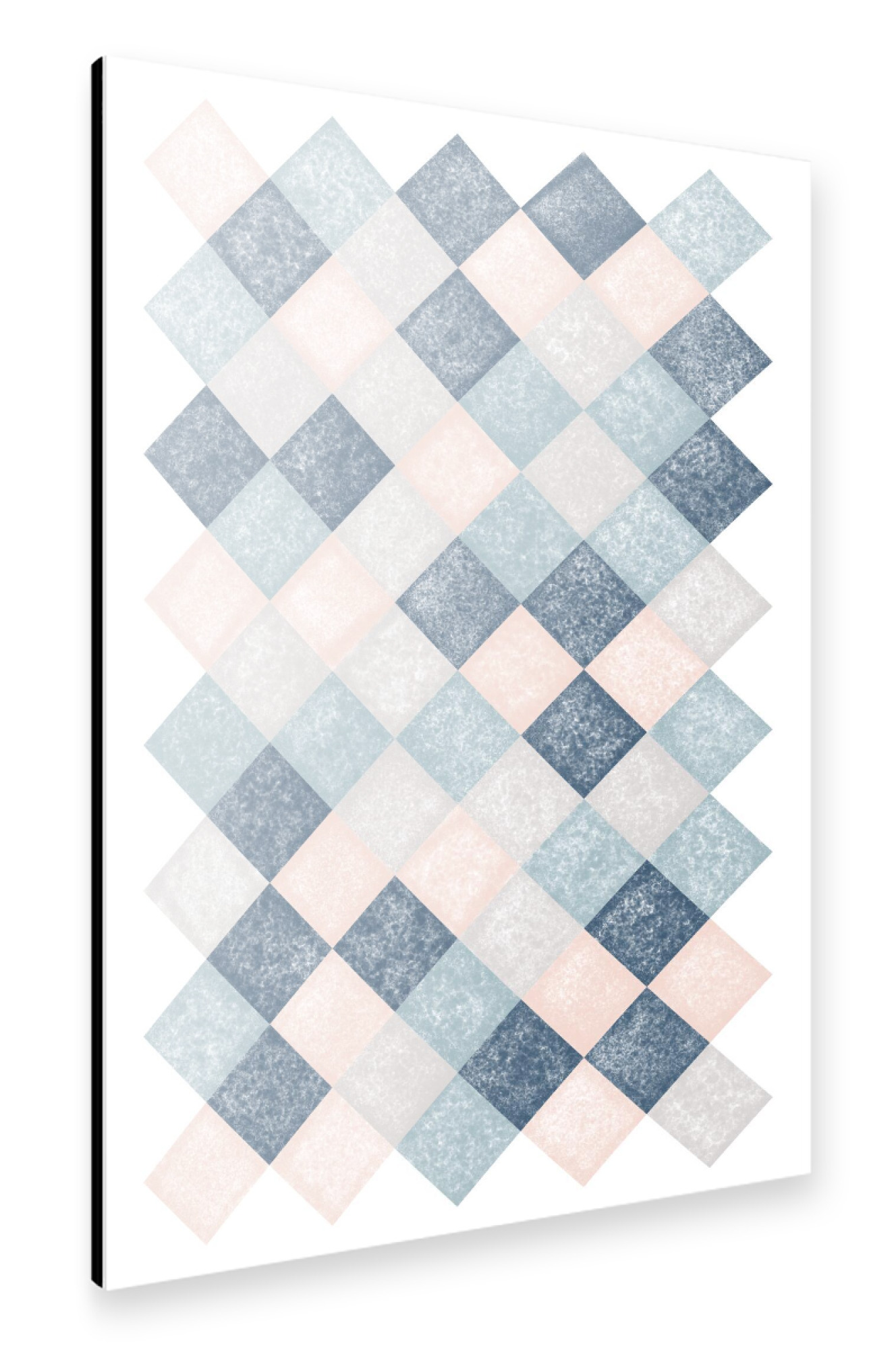 Alu-Dibond "Green and grey pattern" 75x50 cm artboxONE