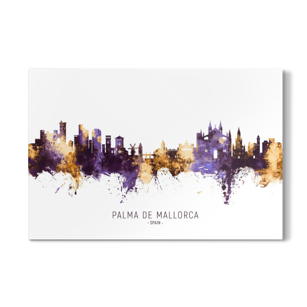 Galerie-Print "Palma de Mallorca Skyline PurpleG" 30x20 cm artboxONE
