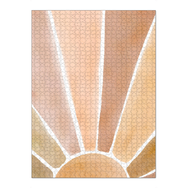 Puzzle Ravensburger "Abstract Sunset Painting" artboxONE - Natur,Abstrakt,Geometrie