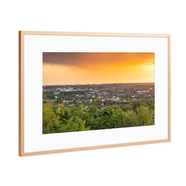 Poster mit Rahmen Kupfer "Bottrop im Ruhrgebiet" artboxONE - Natur,Reise,Reise / Länder