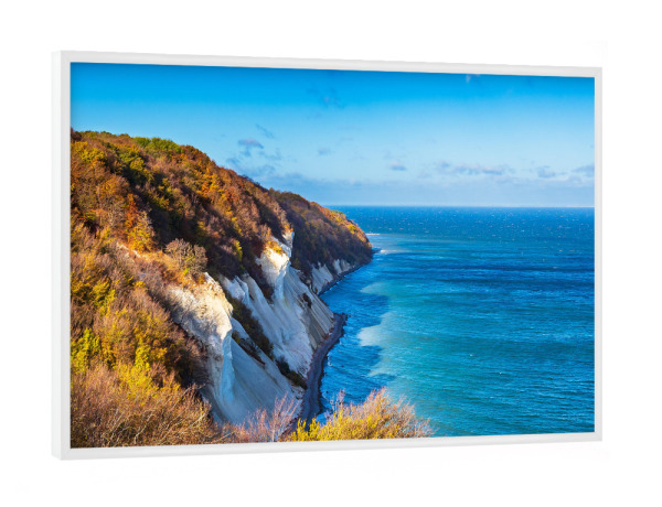 Poster mit weißem Rahmen "Insel Moen in Dänemark" artboxONE - Natur,Reise,Reise / Strand und Meer,Reise / Länder