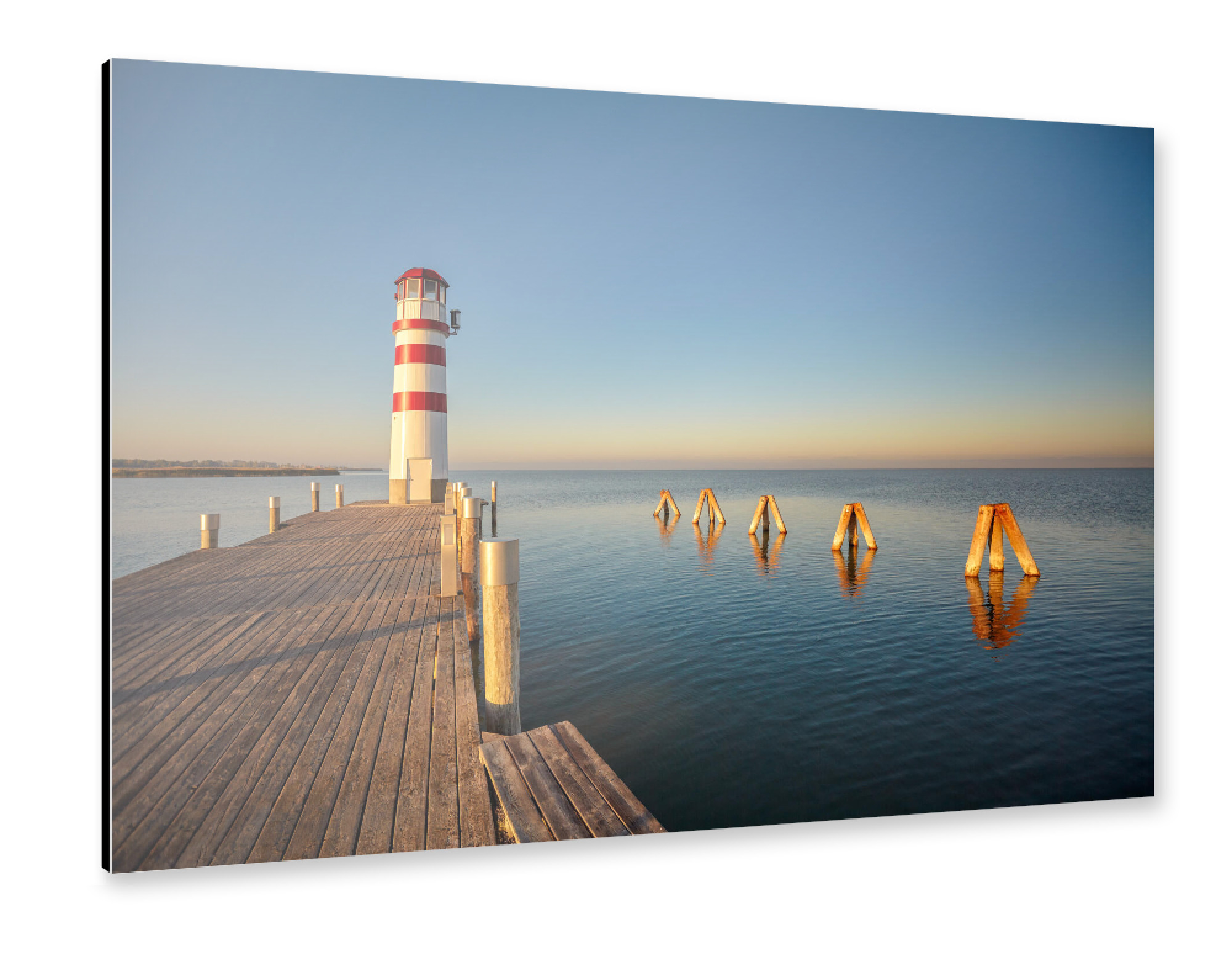 Alu-Dibond "Morgenstimmung am Neusiedlersee" 75x50 cm artboxONE