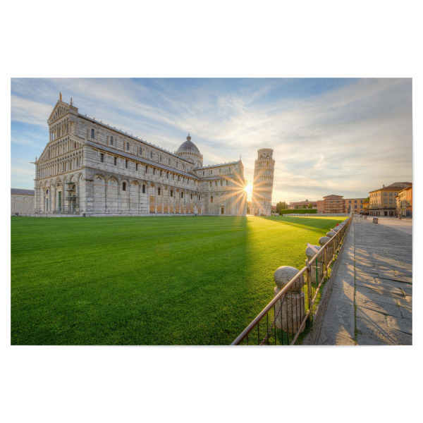 Poster "Ein Sonnenstern in Pisa" artboxONE - Städte,Reise,Architektur,Reise / Länder