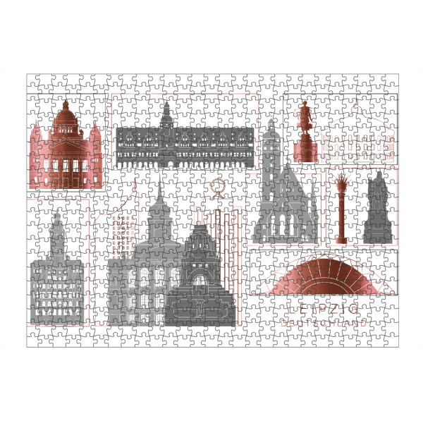 artboxONE Puzzle "Leipzig skyline rosegold" artboxONE - Städte,Reise,Architektur