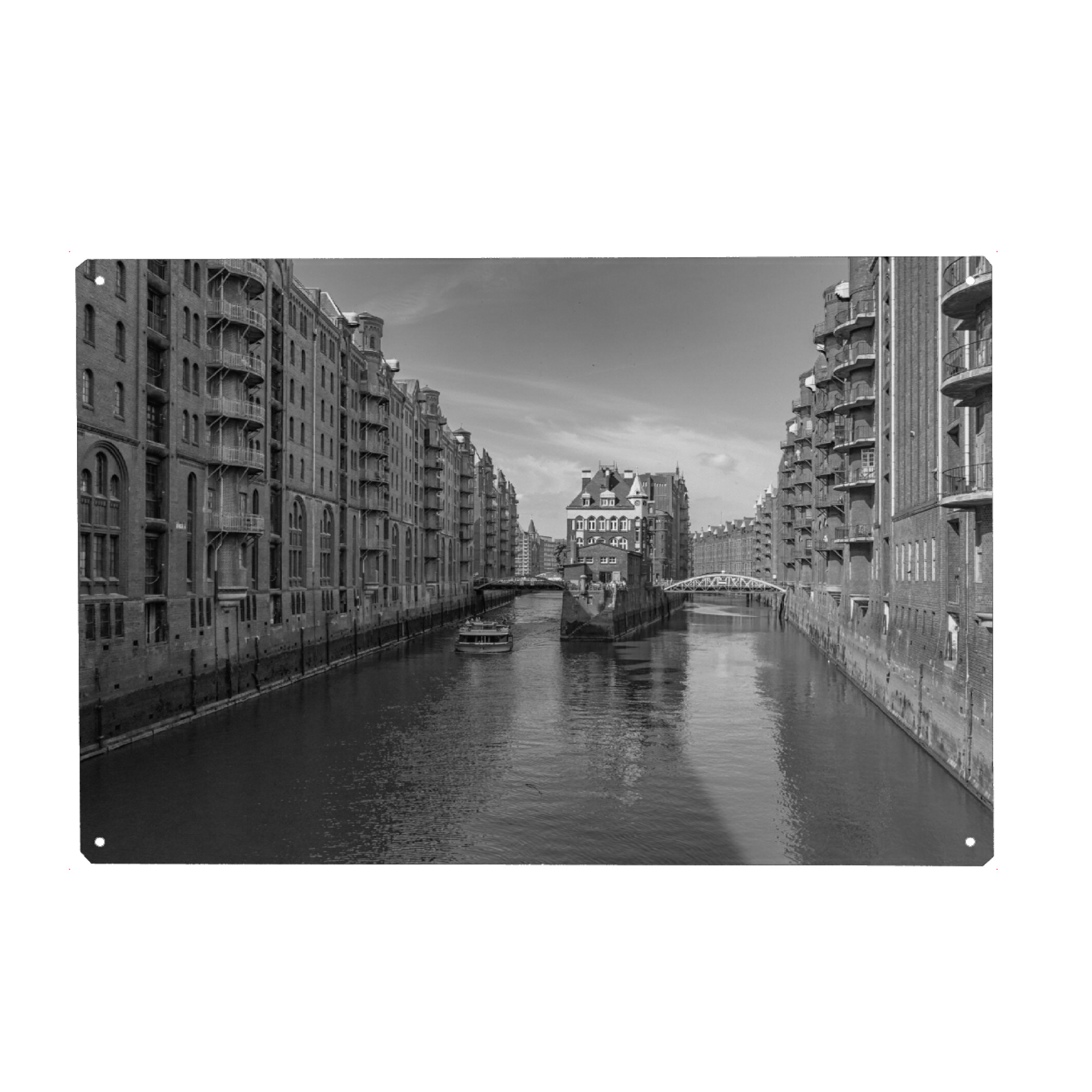 Metall Poster "Hamburg-Speicherstadt" artboxONE - Städte,Städte / Hamburg,Reise,Architektur