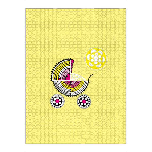 Puzzle Ravensburger "Kinderwagen mit Sonne" artboxONE - Für Kinder,Für Mama,Lustig