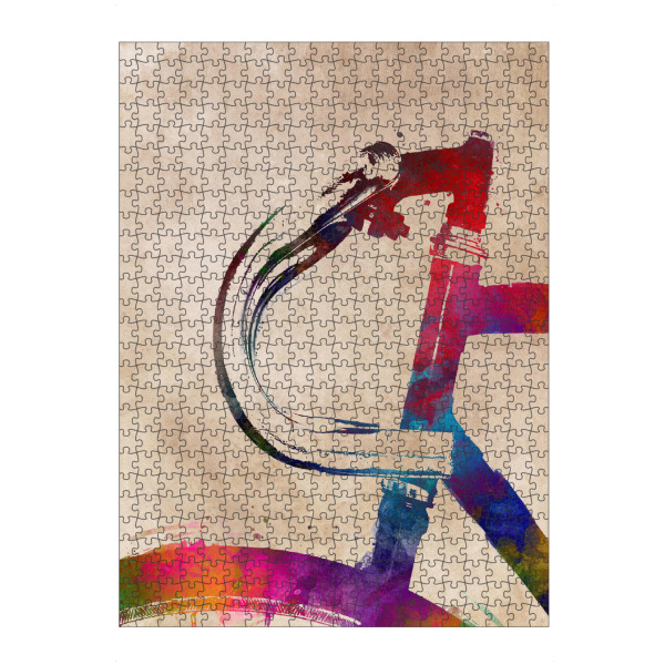 artboxONE Puzzle "Bicycle handlebar art" artboxONE - Sport,Sport / Motivation