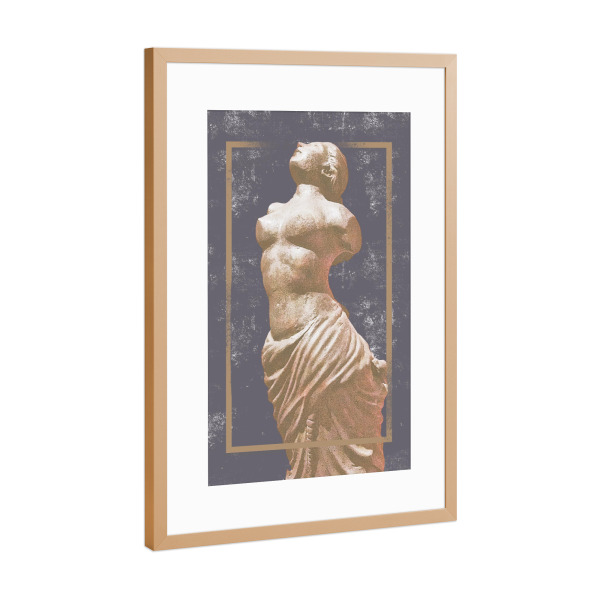 Poster mit Rahmen Kupfer "Goddess" artboxONE - Menschen,Liebe,Marmor