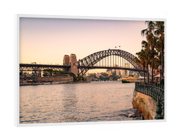 Poster mit weißem Rahmen "Sydney Harbour Bridge" artboxONE - Städte,Reise,Architektur,Städte / Sydney