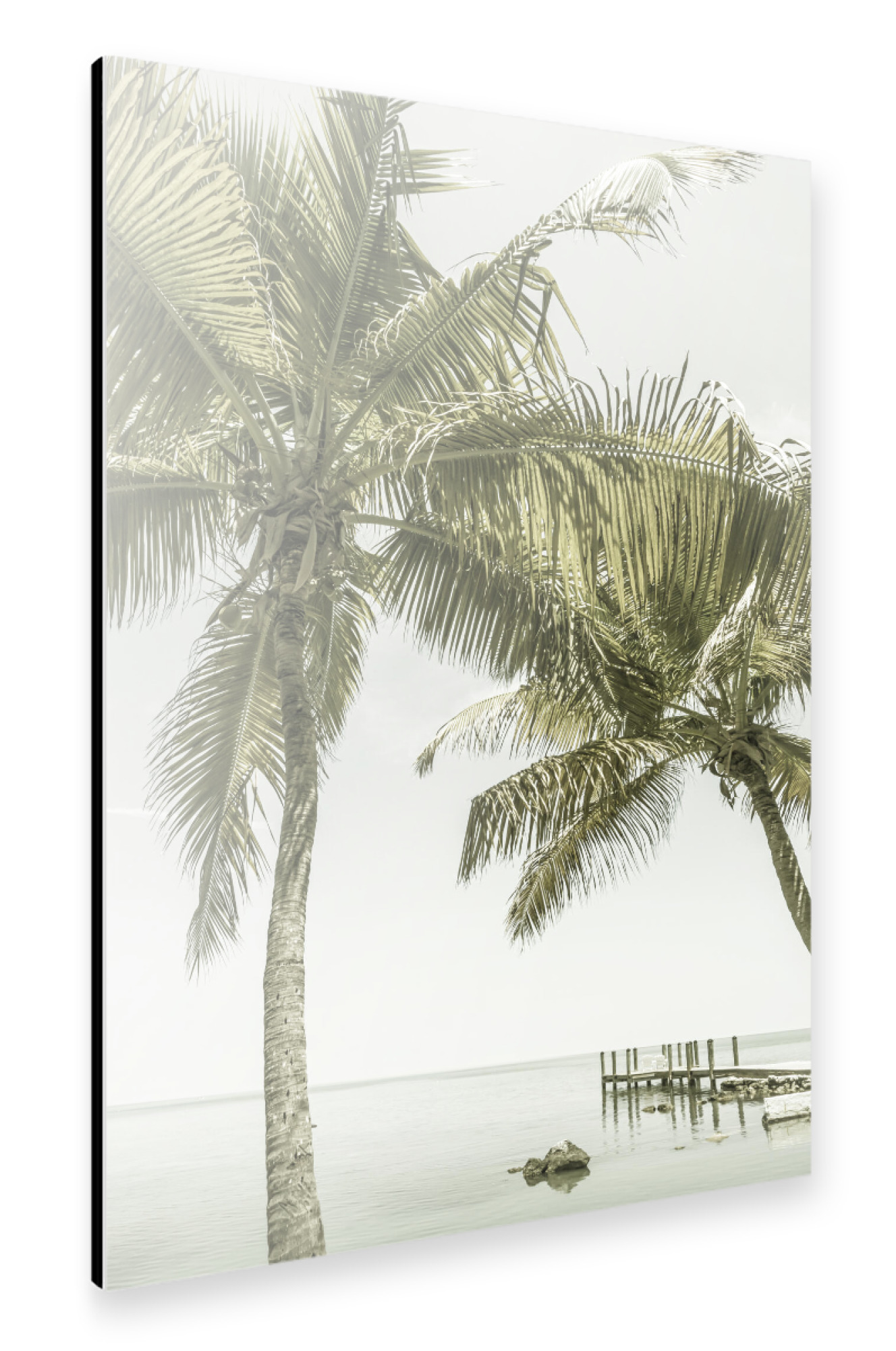 Alu-Dibond "Am Meer | Vintage" 30x20 cm artboxONE