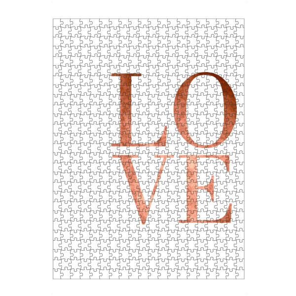 Puzzle Ravensburger "Love Copper" artboxONE - Typografie,Liebe,Für Mama