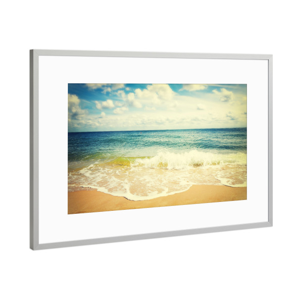 Poster mit Rahmen Silber "Karibean Northsea" artboxONE - Natur,Reise,Reise / Strand und Meer