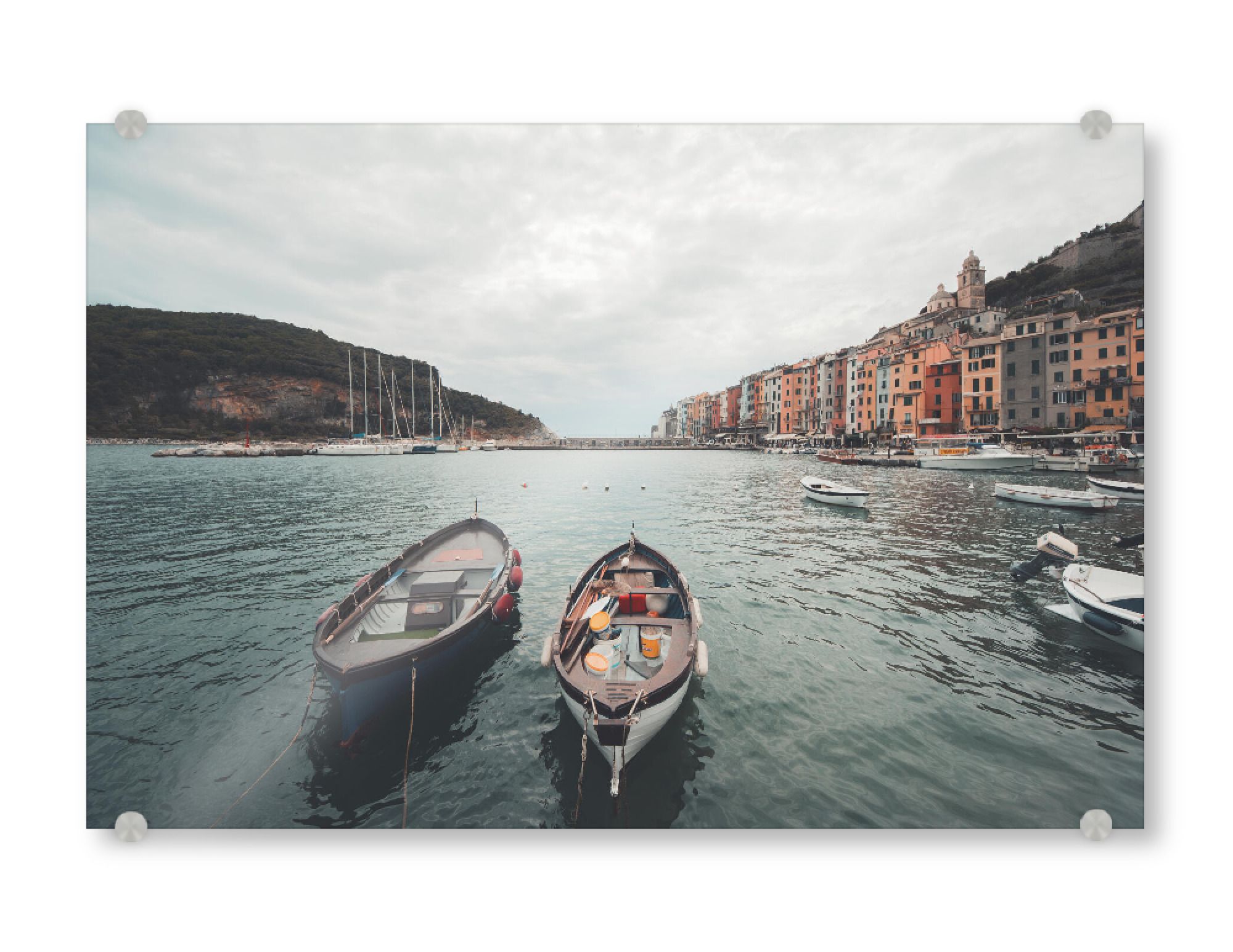 Acrylglasbild "Boats on the Water" artboxONE - Natur,Reise
