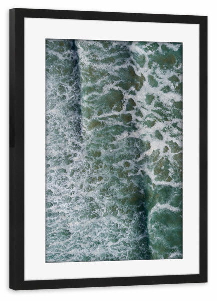 Poster mit Rahmen schwarz "Ocena art" artboxONE - Natur,Reise,Abstrakt,Reise / Strand und Meer