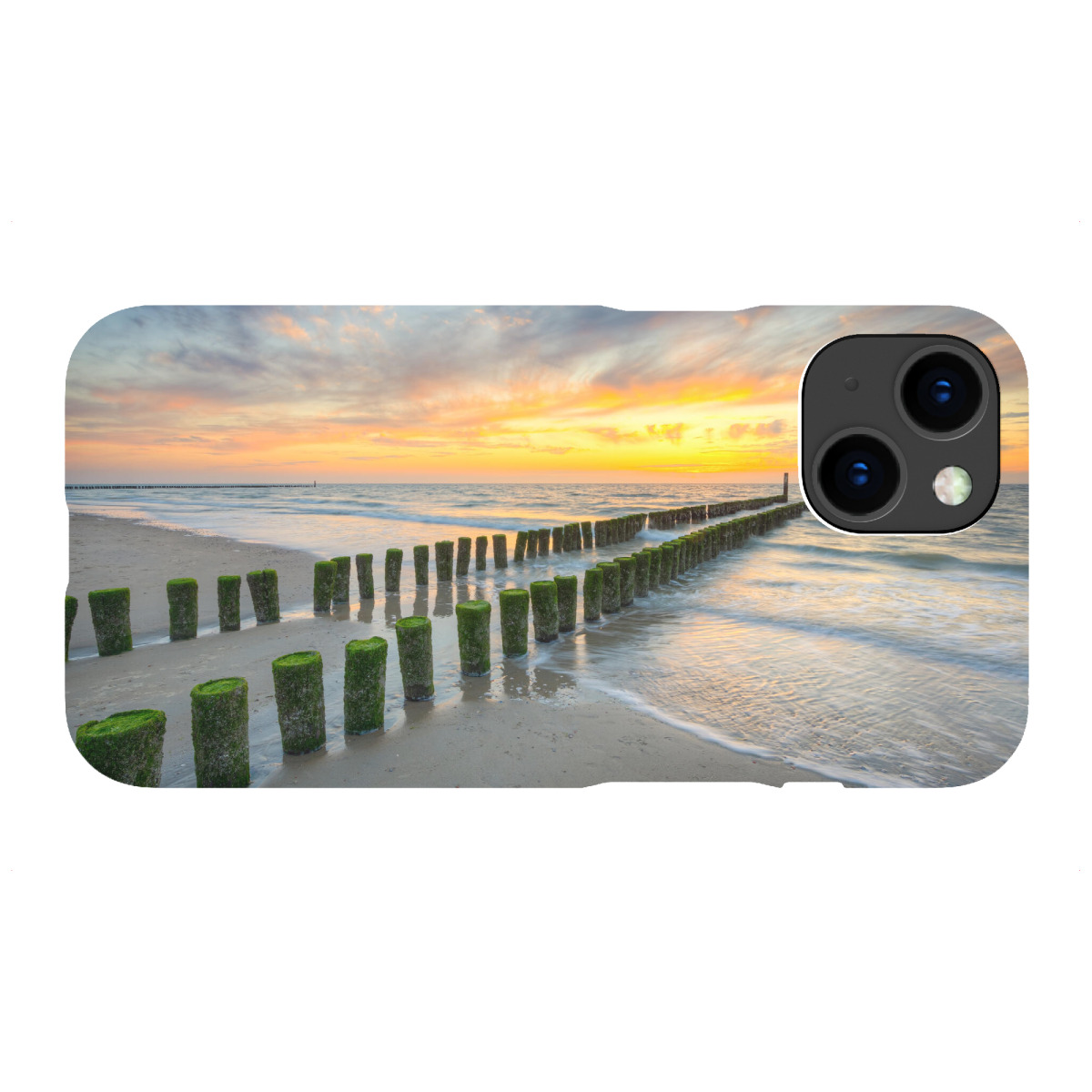 "Buhne am Strand in Domburg"für iPhone - Premium-Case Handyhülle artboxONE