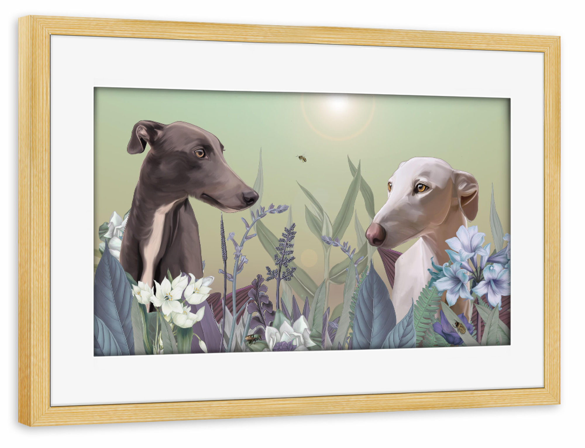 Poster mit Rahmen kiefer "Springlight" artboxONE - Natur,Tiere