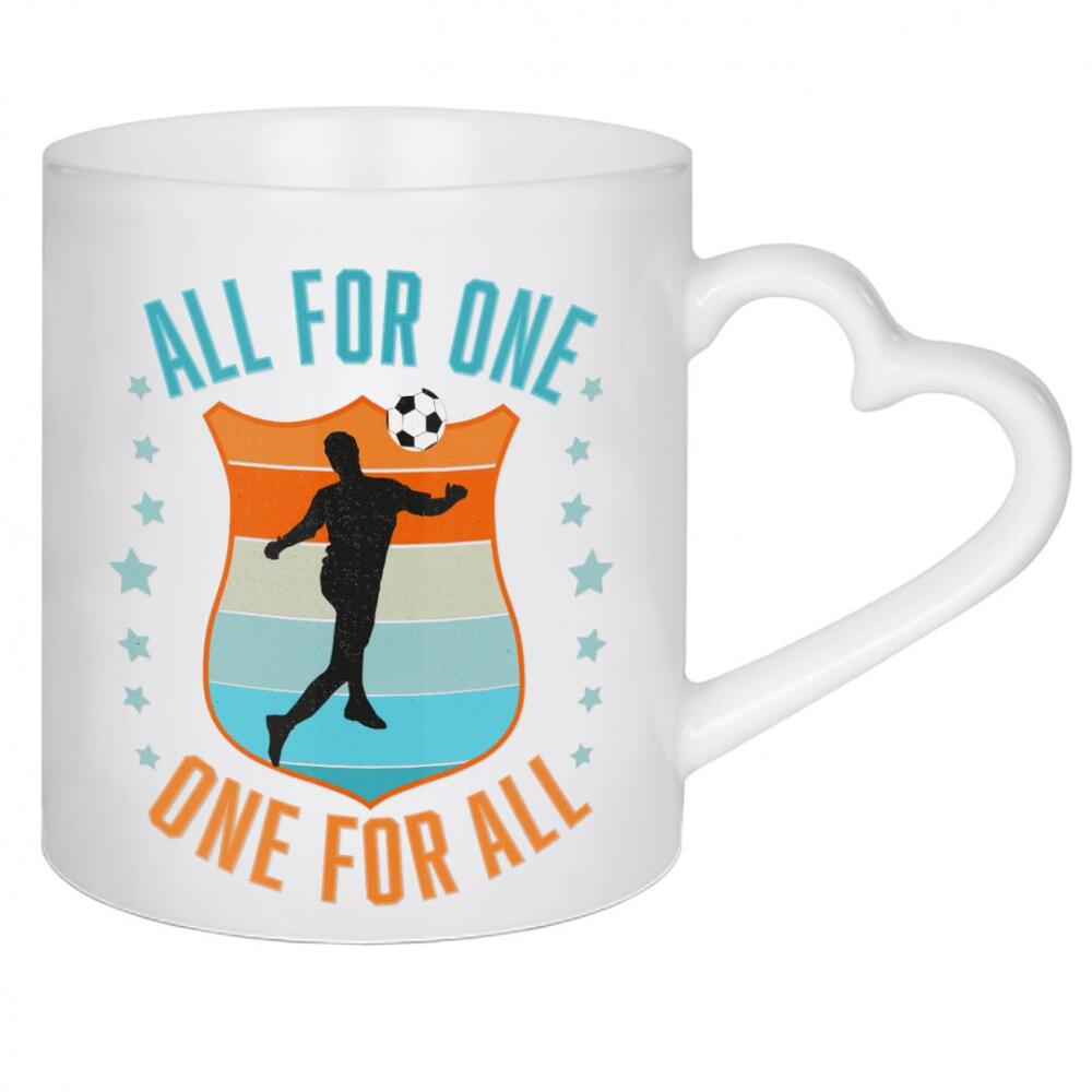 Herztasse "Fußballer-Teamgeist" artboxONE - Typografie,Sport / Fußball,Sport / Motivation