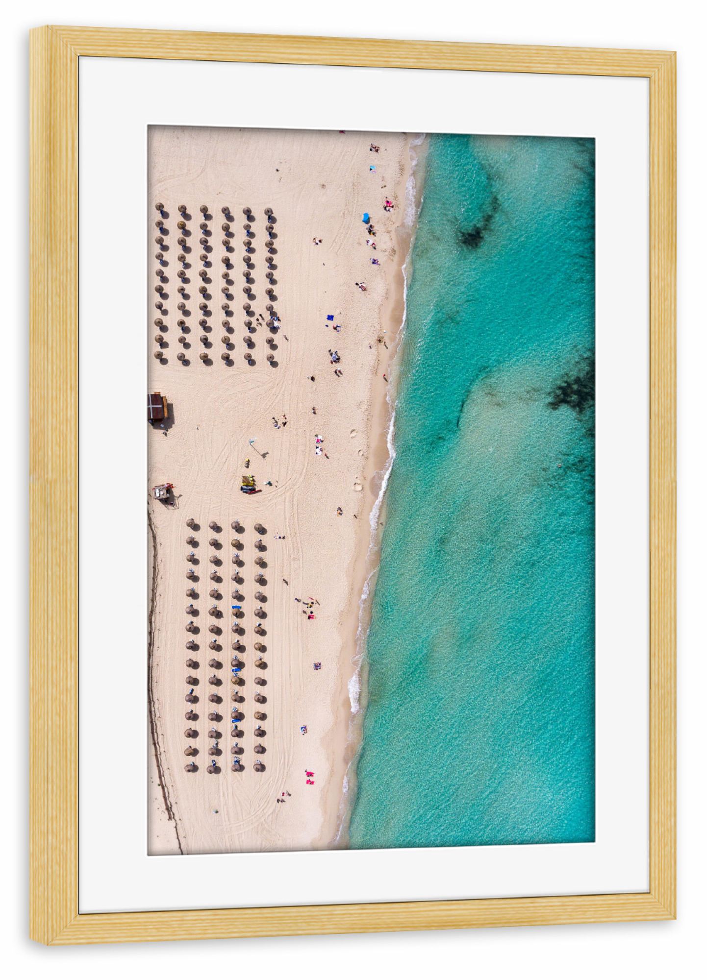 Poster mit Rahmen kiefer "Dream beach" artboxONE - Natur,Reise,Menschen,Reise / Strand und Meer