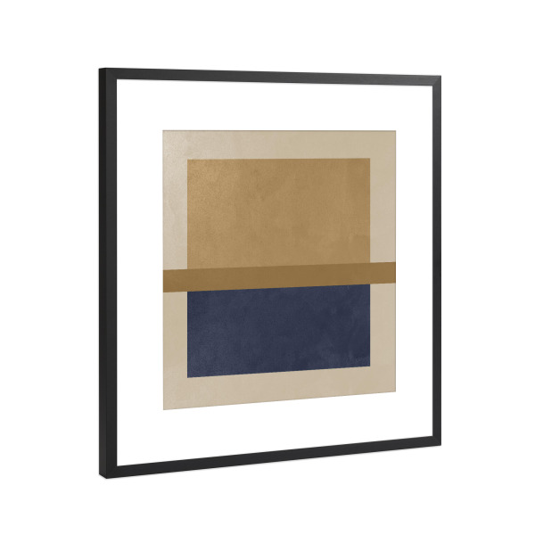 Poster mit Rahmen Schwarz (Metallic) "Tropische Geometrisch B" artboxONE - Abstrakt,Geometrie - Geometric,Geometrie,Formen,Qube,Abstract,Abstrakt