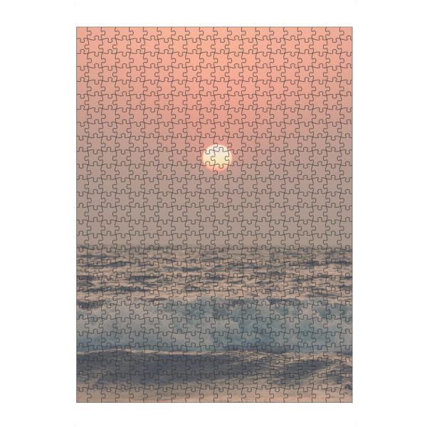artboxONE Puzzle "Pink beach sunset" artboxONE - Natur,Reise,Reise / Strand und Meer,Reise / Länder