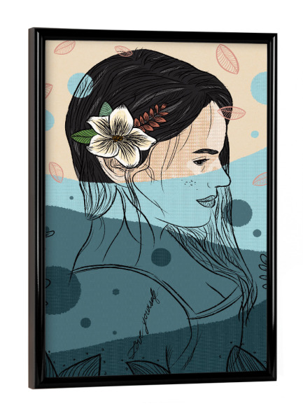 Poster mit schwarzem Rahmen "Yeye Sales" artboxONE - Natur,Menschen,Unterwasser,Fashion