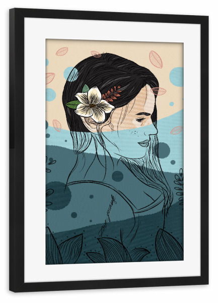 Poster mit Rahmen schwarz "Yeye Sales" artboxONE - Natur,Menschen,Unterwasser,Fashion