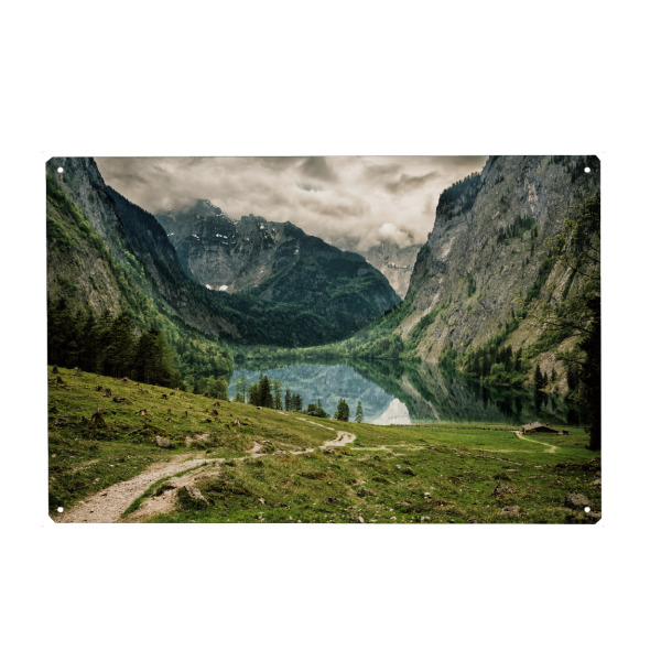 Metall Poster "Obersee Berchtesgaden" artboxONE - Natur,Reise