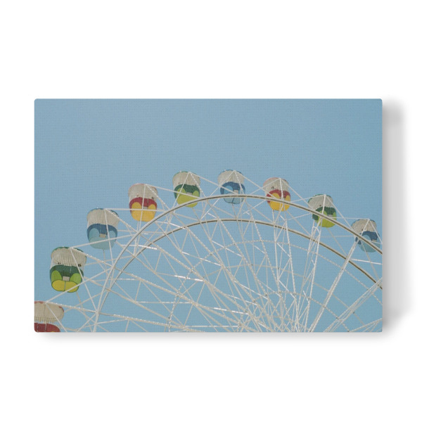 Leinwandbild "Big Colourful Wheel" artboxONE - Städte,Für Kinder,Architektur,Geometrie,Festivals