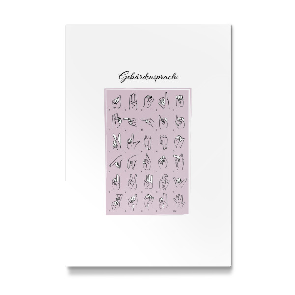 Galerie-Print "Gebärdensprache" 30x20 cm artboxONE