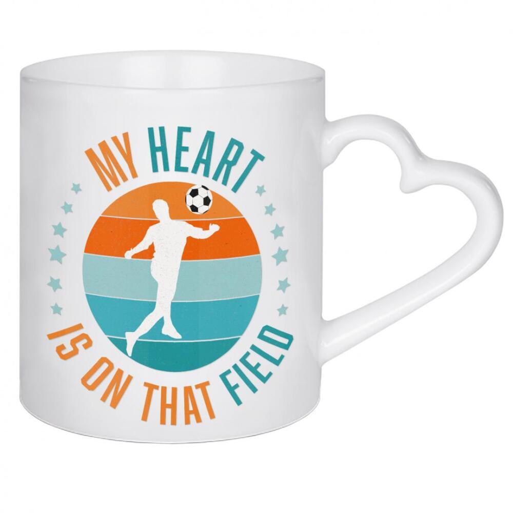 Herztasse "Fußball-Leidenschaft pur" artboxONE - Typografie,Sport,Sport / Fußball