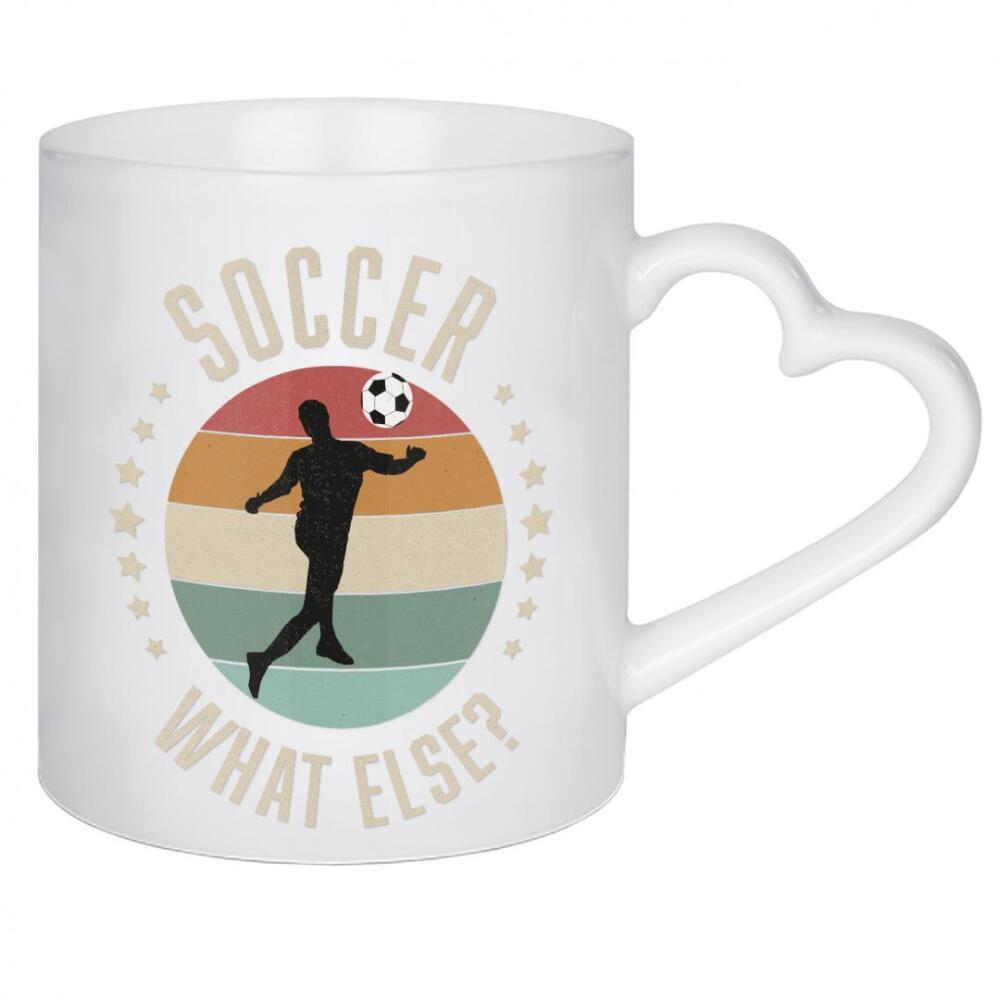 Herztasse "Fußball, was sonst" artboxONE - Typografie,Sport / Fußball,Lustig