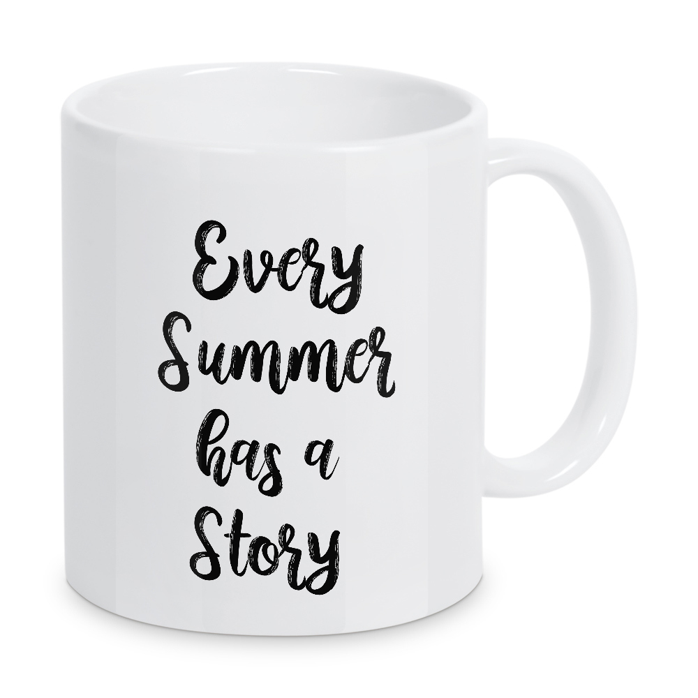 Tasse "Every Summer Has A Story" artboxONE - Typografie - Summer,History,Quotes,Motivation,Nature,Season