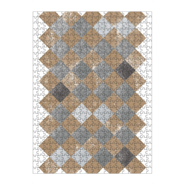 Puzzle Ravensburger "Gold and grey pattern" artboxONE - Abstrakt,Geometrie - Gold,Grey,Black,Minimal,Pattern,Texture,Geometry,Geometrie - Bild gold