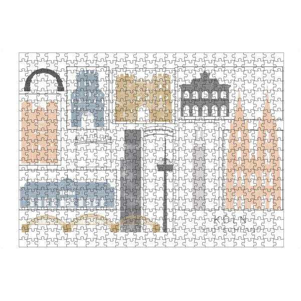 Puzzle Ravensburger "Cologne skyline earth" artboxONE - Städte,Städte / Köln,Reise,Architektur