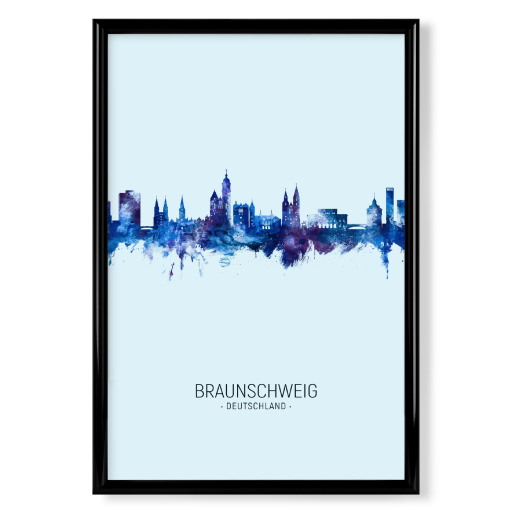Braunschweig Skyline Dark Blue