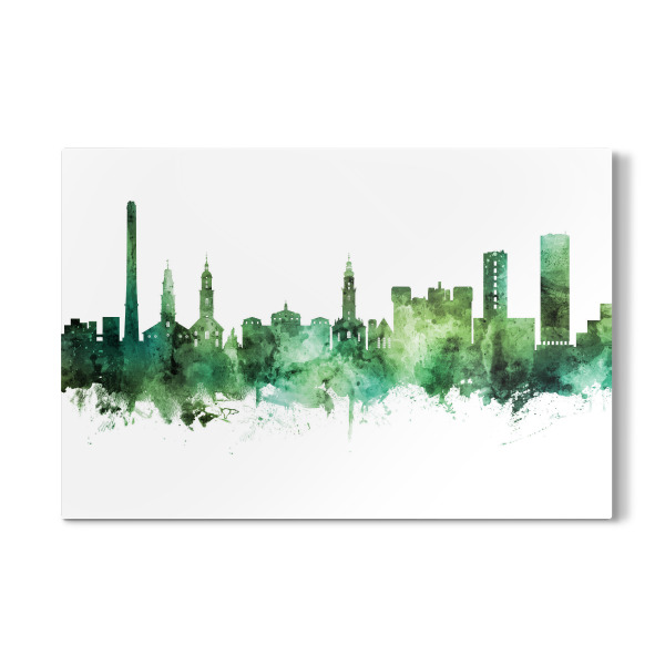 Galerie-Print "Erlangen Germany Skyline Green" 30x20 cm artboxONE