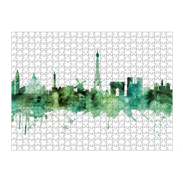 artboxONE Puzzle "Paris France Skyline Green" artboxONE - Städte,Städte / Paris