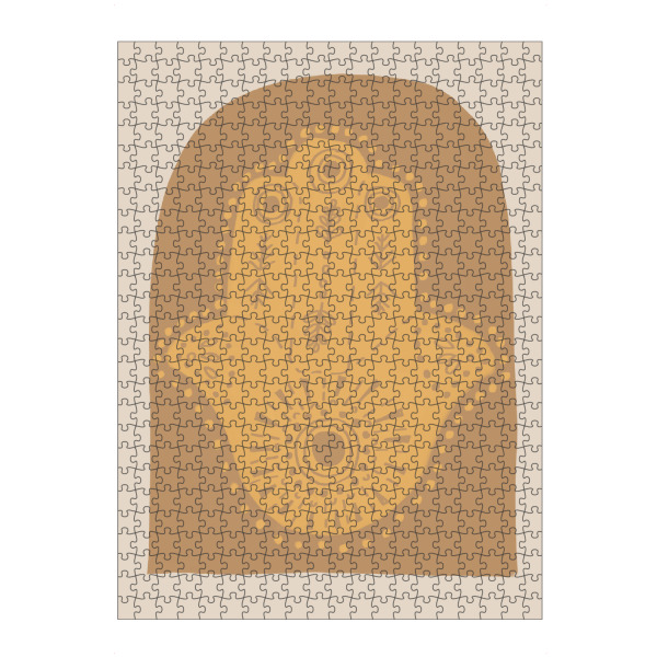 Puzzle Ravensburger "Boho Style Hand Paint" artboxONE - Reise,Abstrakt - Boho,Vintage,Yellow,Hand,Abstract,Abstrakt,Travel,Reise - Bild boho