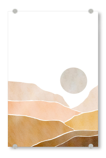 Acrylglasbild "Abstract Landscape Painting" artboxONE - Natur,Abstrakt