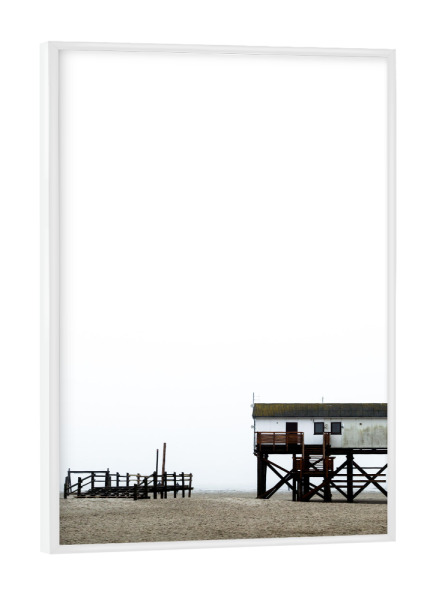 Poster mit weißem Rahmen "Another house on the beach" artboxONE - Natur,Reise,Architektur,Reise / Strand und Meer
