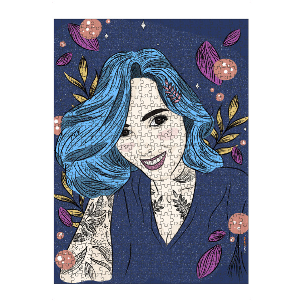 Puzzle Ravensburger "Julie Fay" artboxONE - Floral,Menschen,Fashion