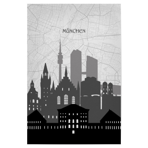 Munich cityscape map