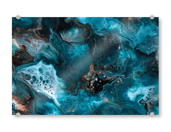 Acrylglasbild "Kaysymoon Ocean" artboxONE - Abstrakt,Marmor,Galaxy