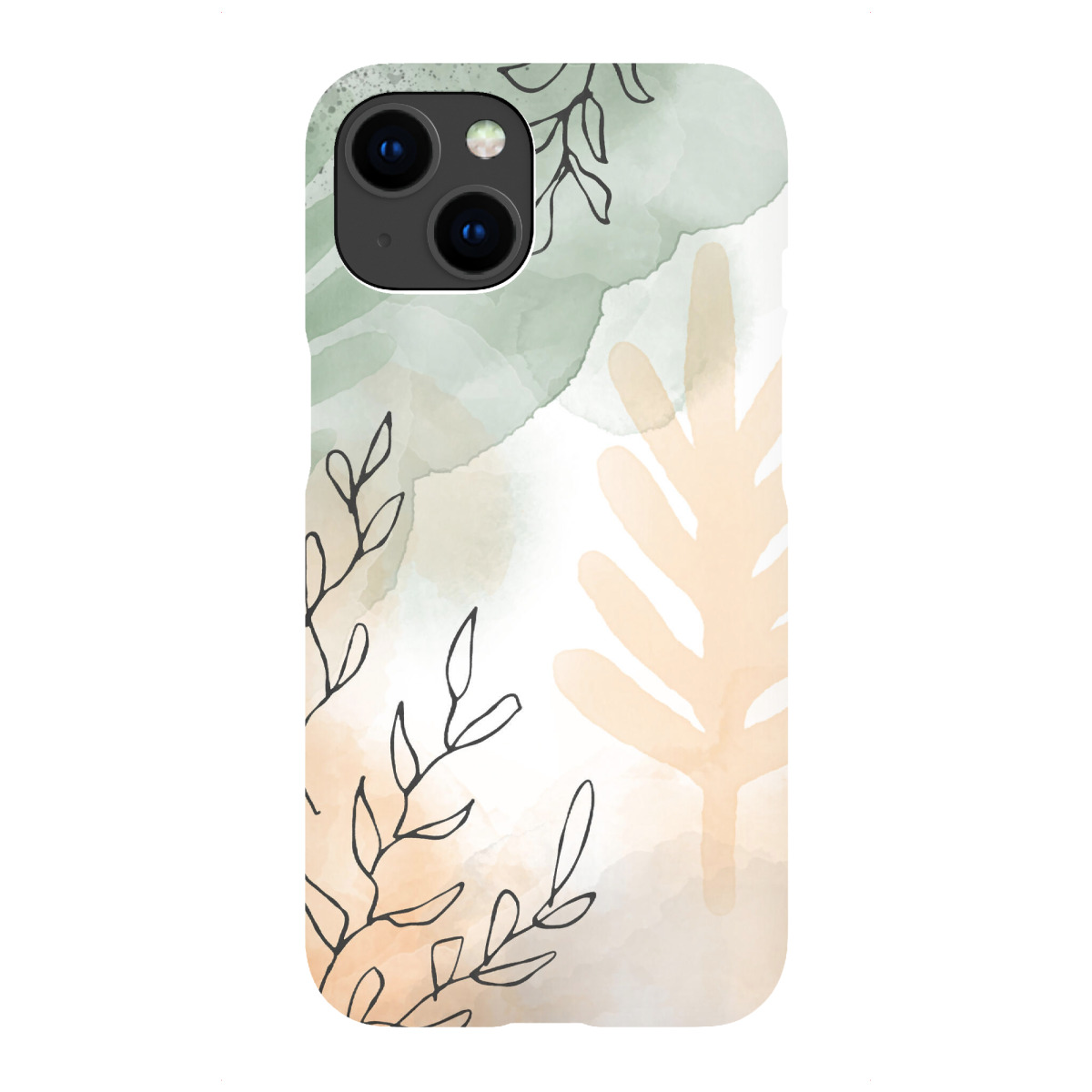 iPhone "Pastel Greenery Theme" Premium-Case Handyhülle artboxONE